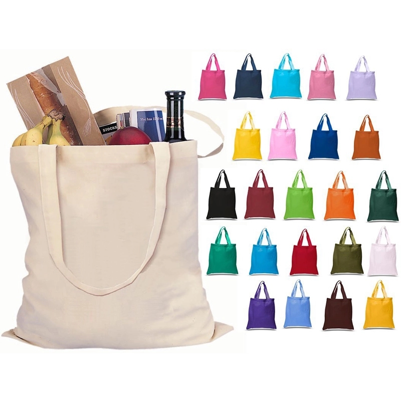 Cotton Canvas Reusable Tote Bags 1
