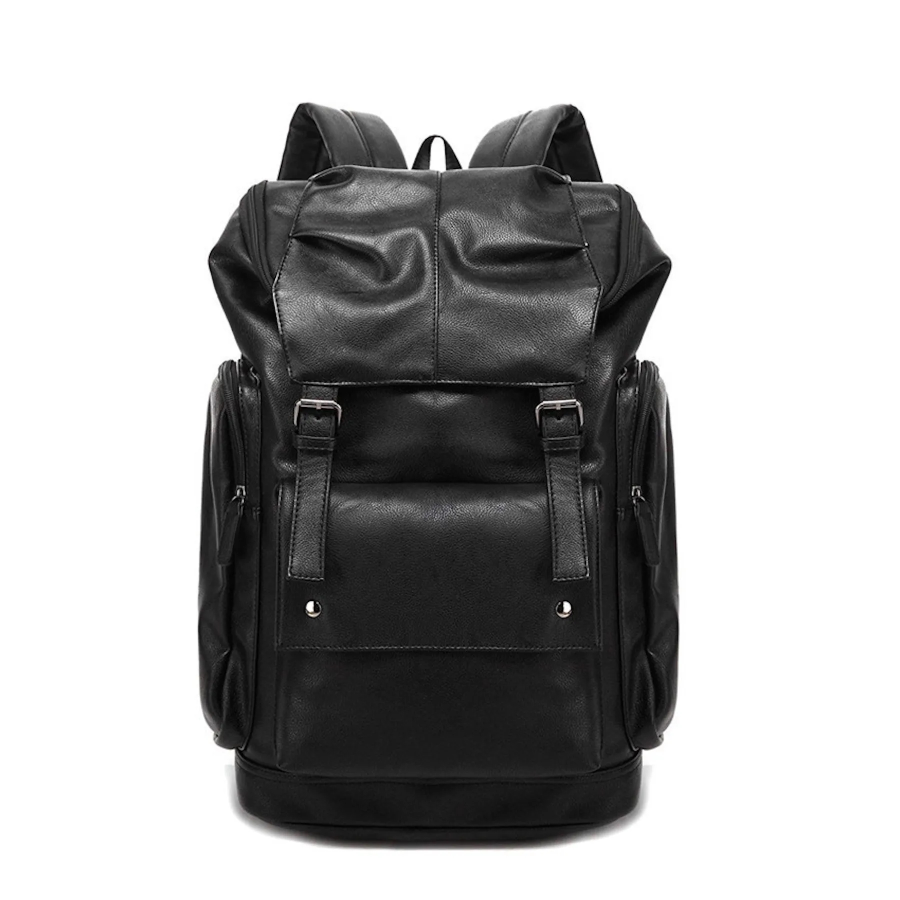 PU Leather Casual 15.6inch Laptop Backpack 5