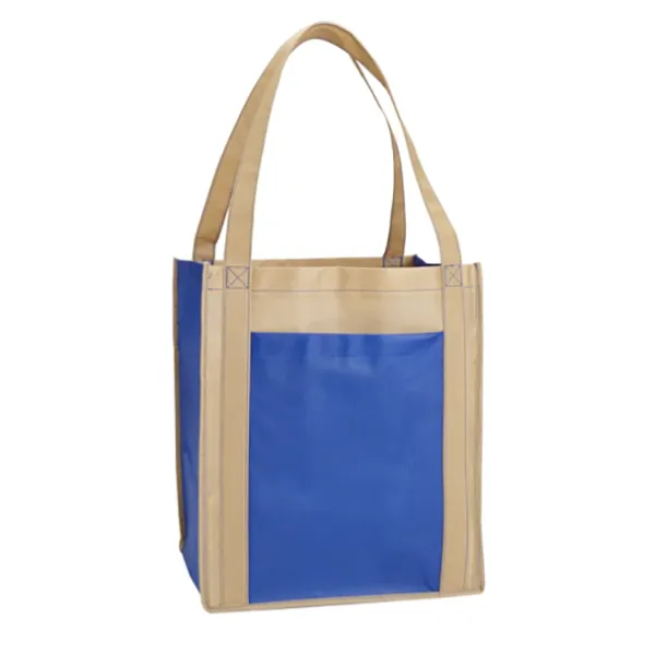 Large Non-woven Grocery Tote W/ pocket -15x13x10 4