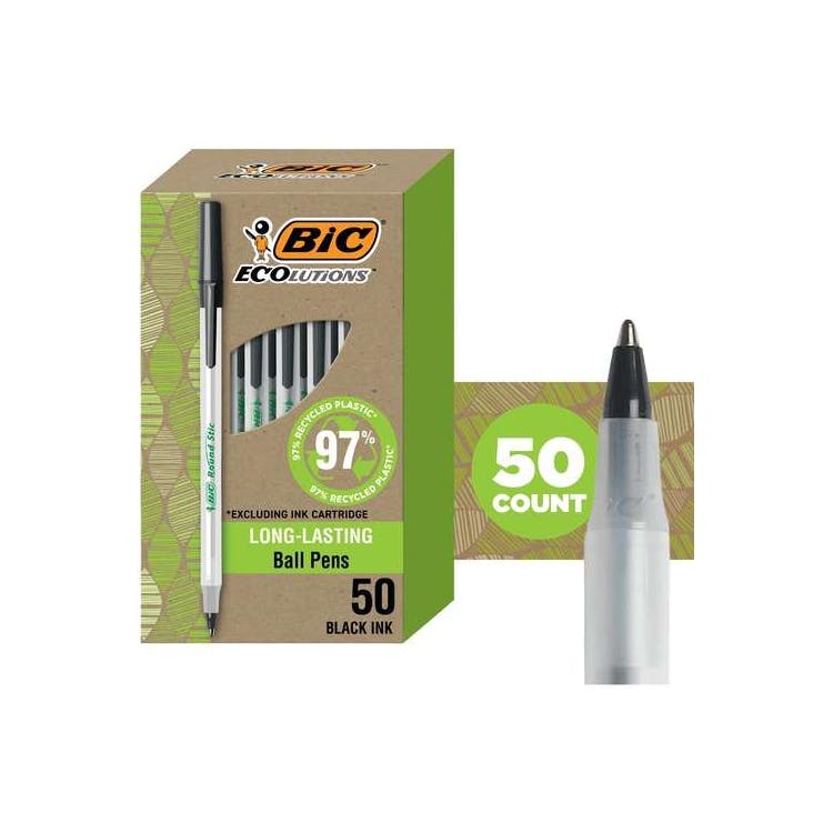 Ball Point Pens - Black 1.0mm Refillable 1
