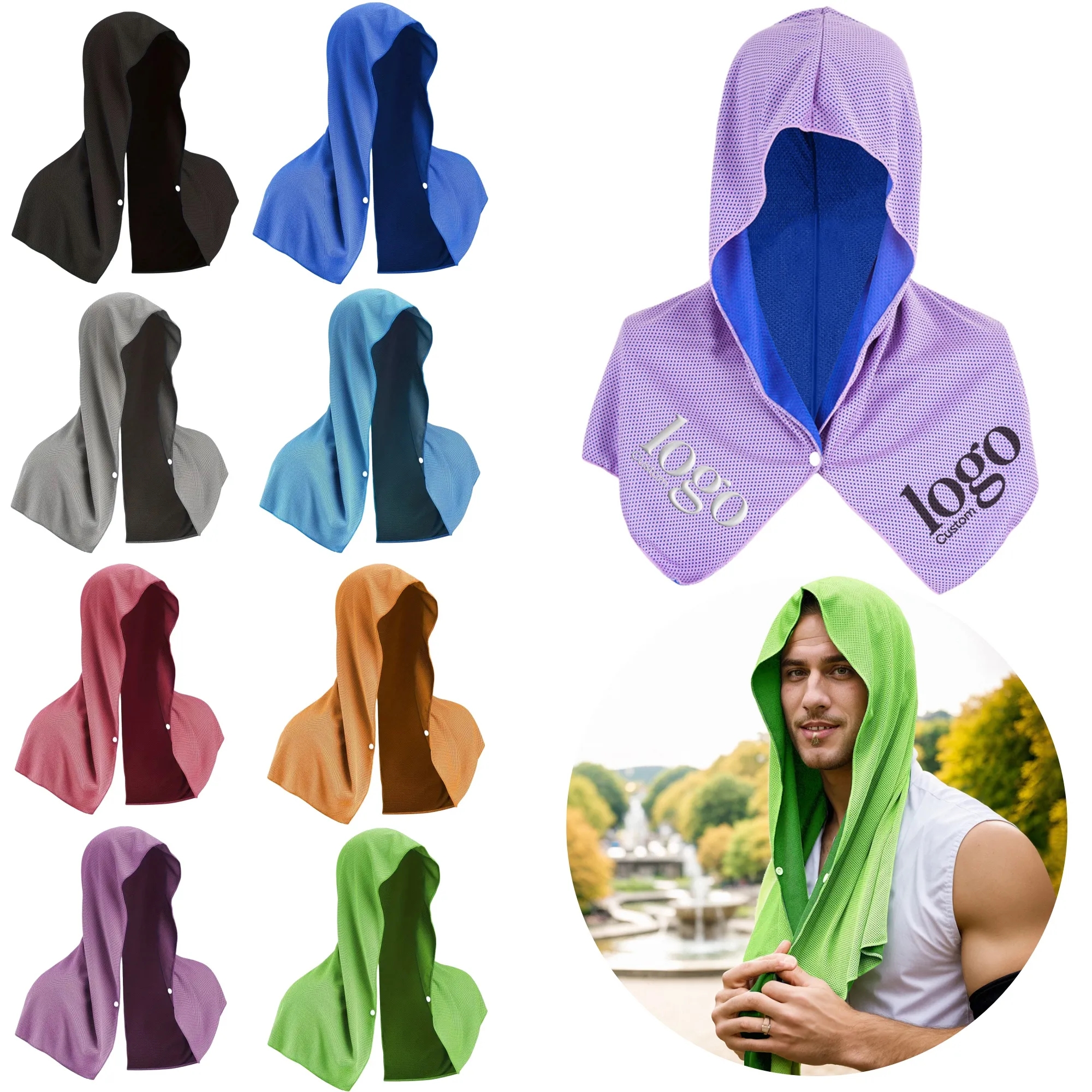 Hooded Cooling Towel, Quick - Dry, Outdoor Sports