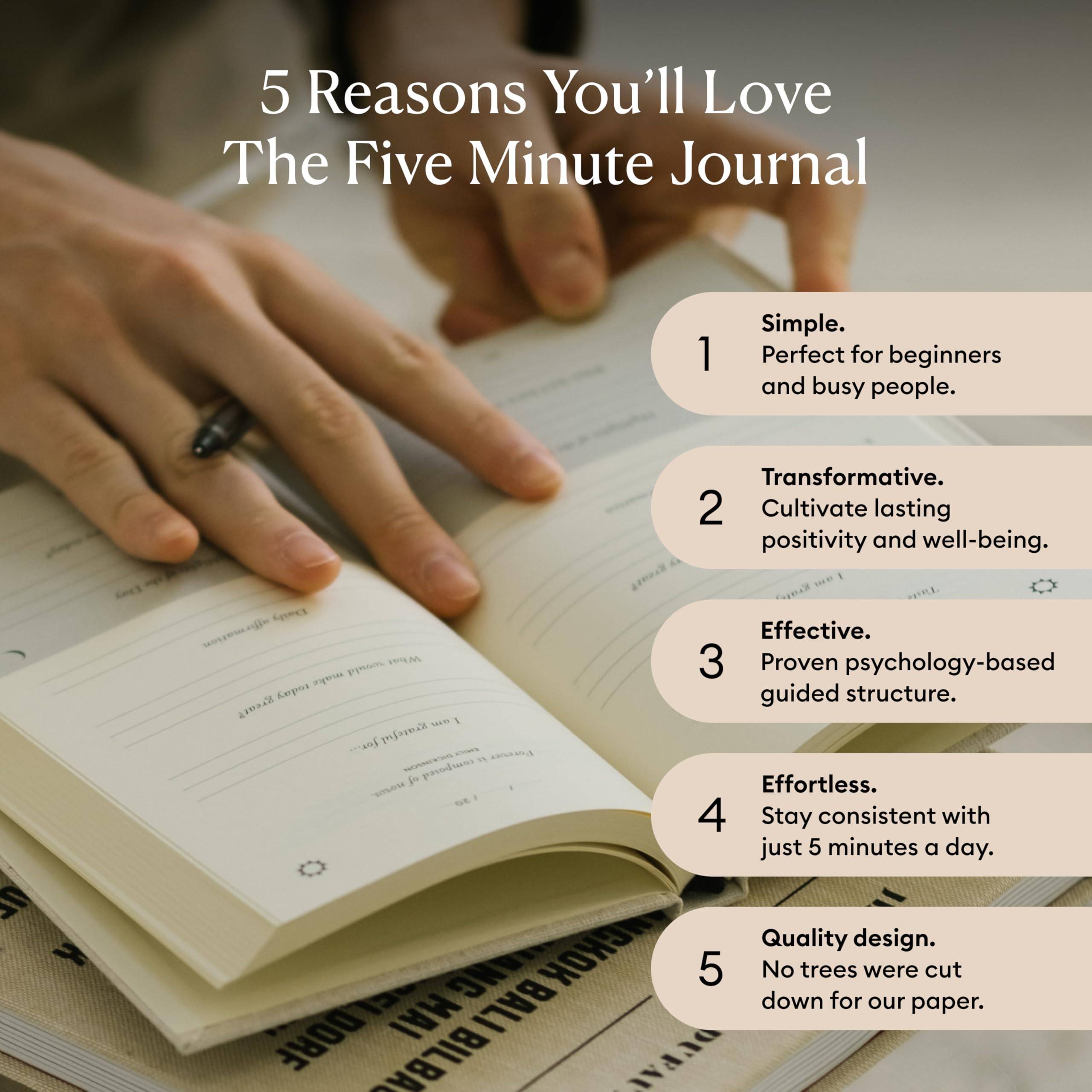 The Five Minute A5 Daily Gratitude Journal 5