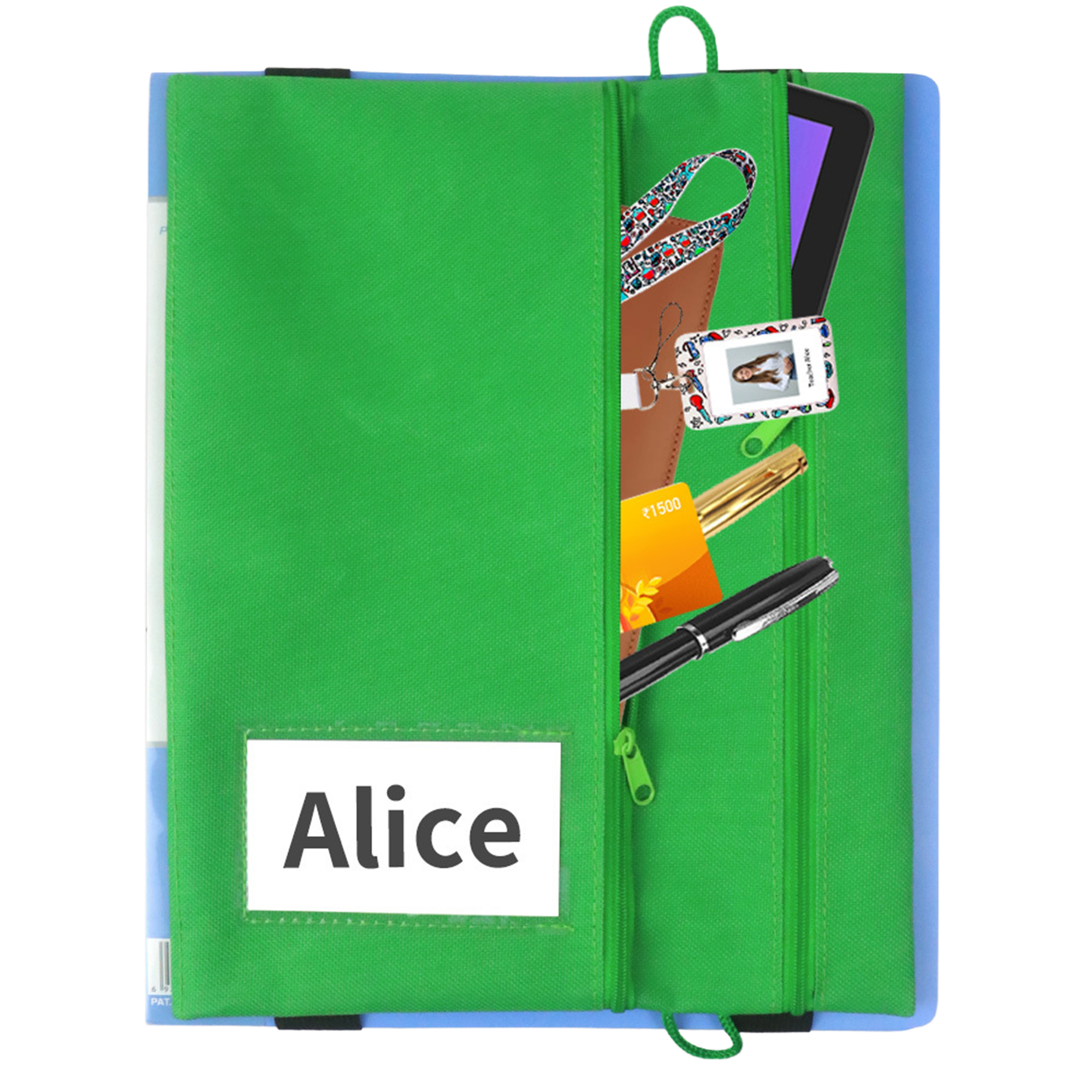 A4 File Folder Pencil Pouch Tablet Organizer Bag Multi-functional Office Student Supply Storage Case 6