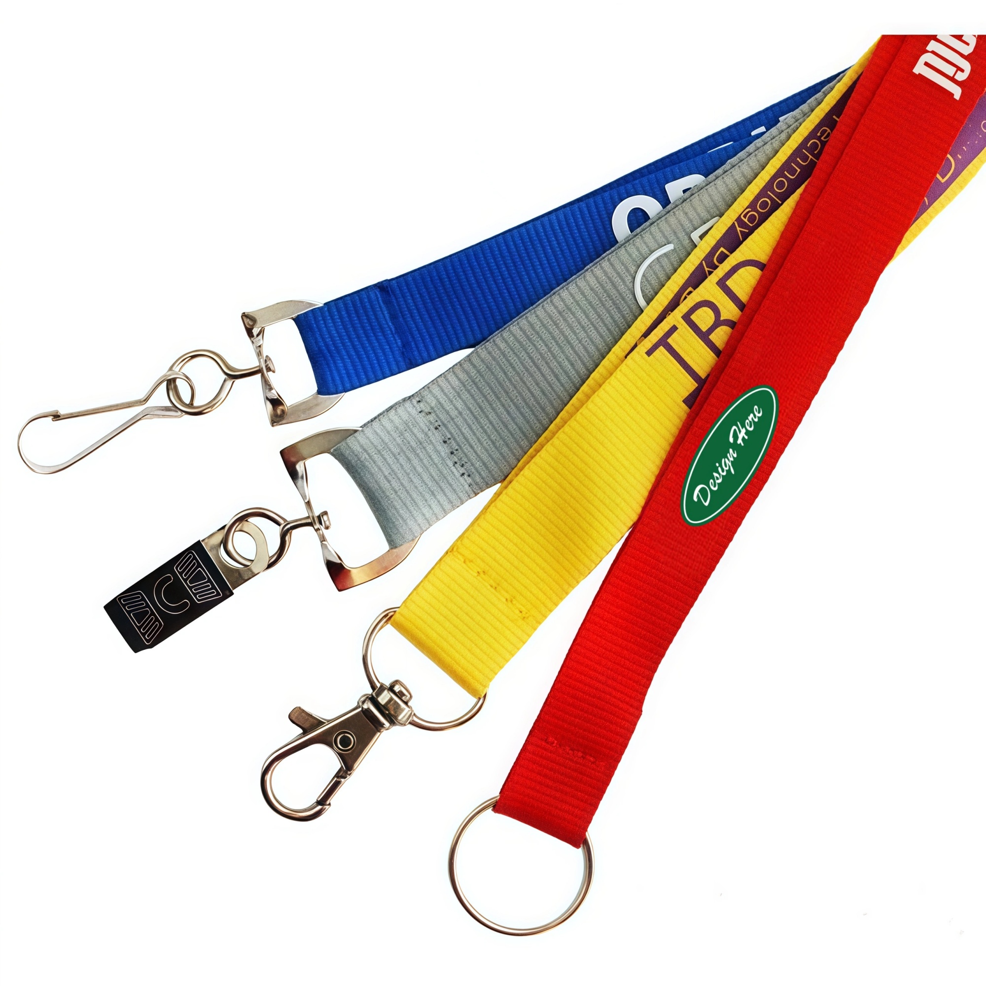 1/2" Polyester Lanyard With Custom Clip 2