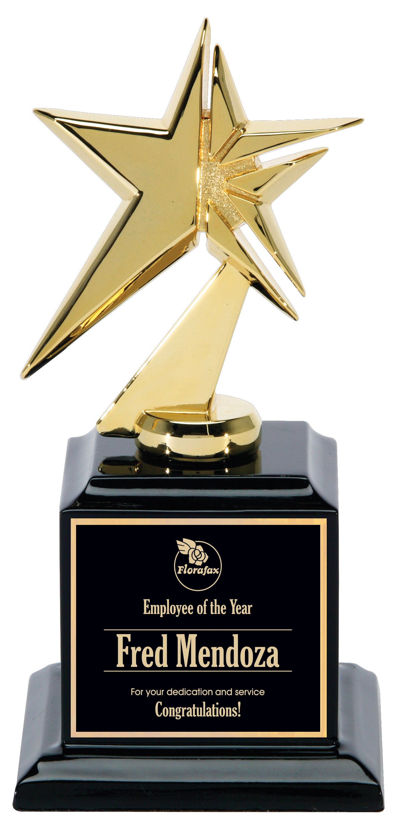 Gold Metal Star On Base 2