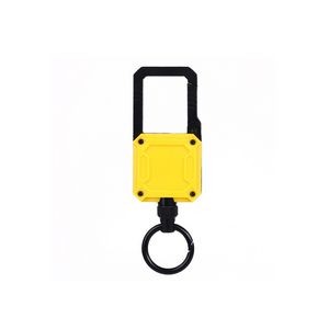 Sleek Metal Square Keychain With Durable Steel Wire Rope 7