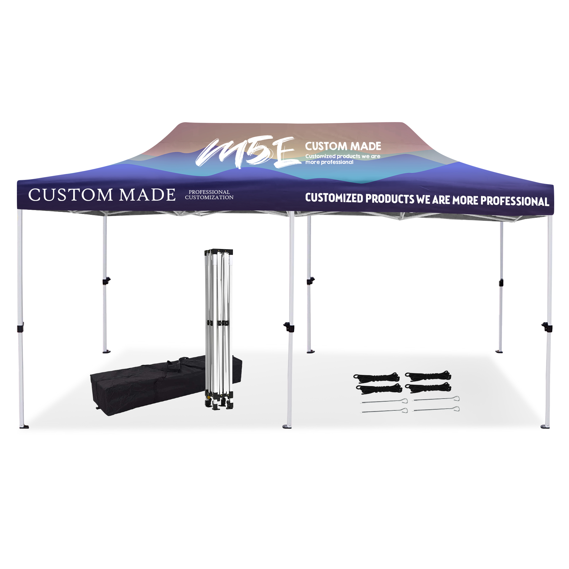 10' X 20' Advertising Tent With Dye Sublimated Canopy 1