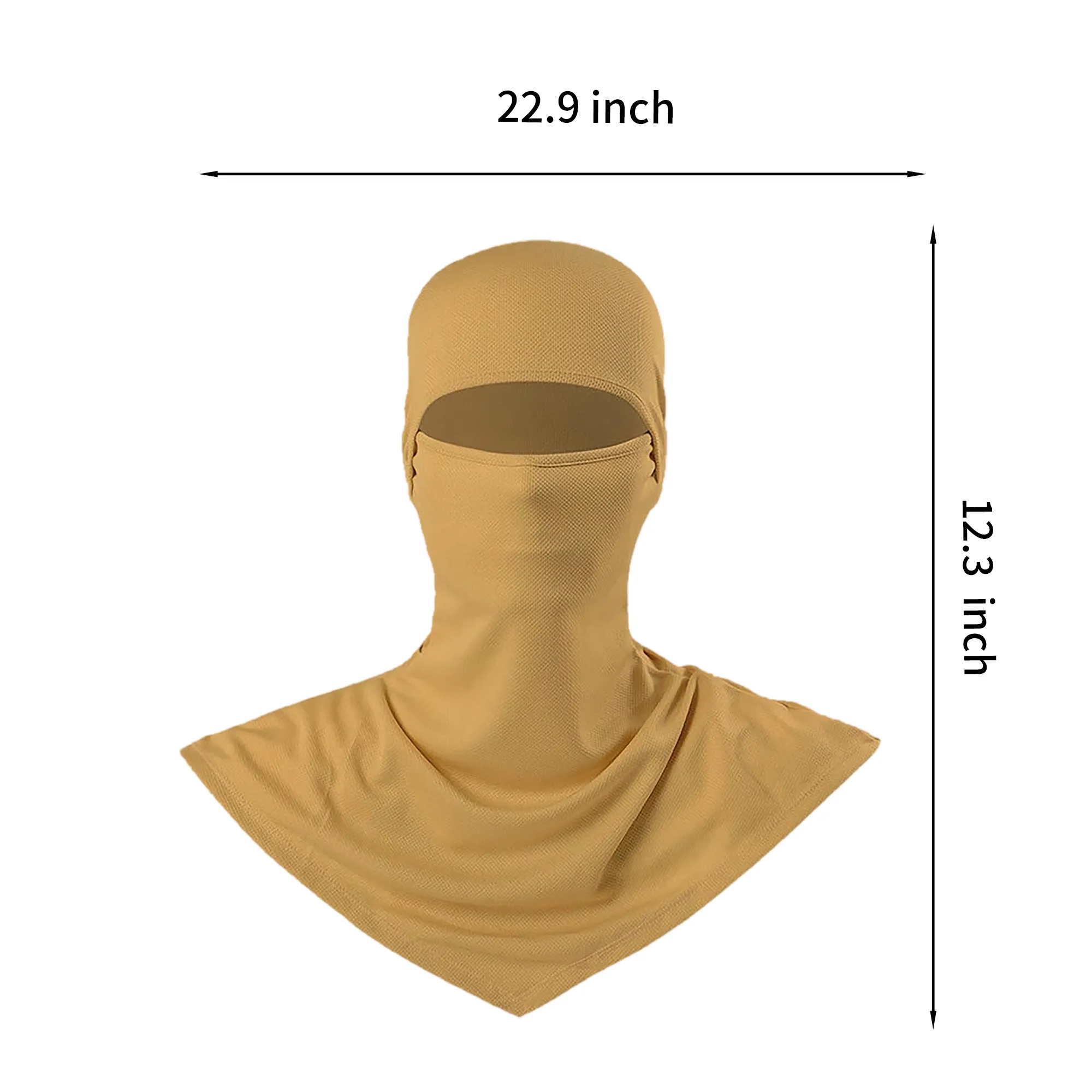 Hood Mask Polyester Sunscreen 35