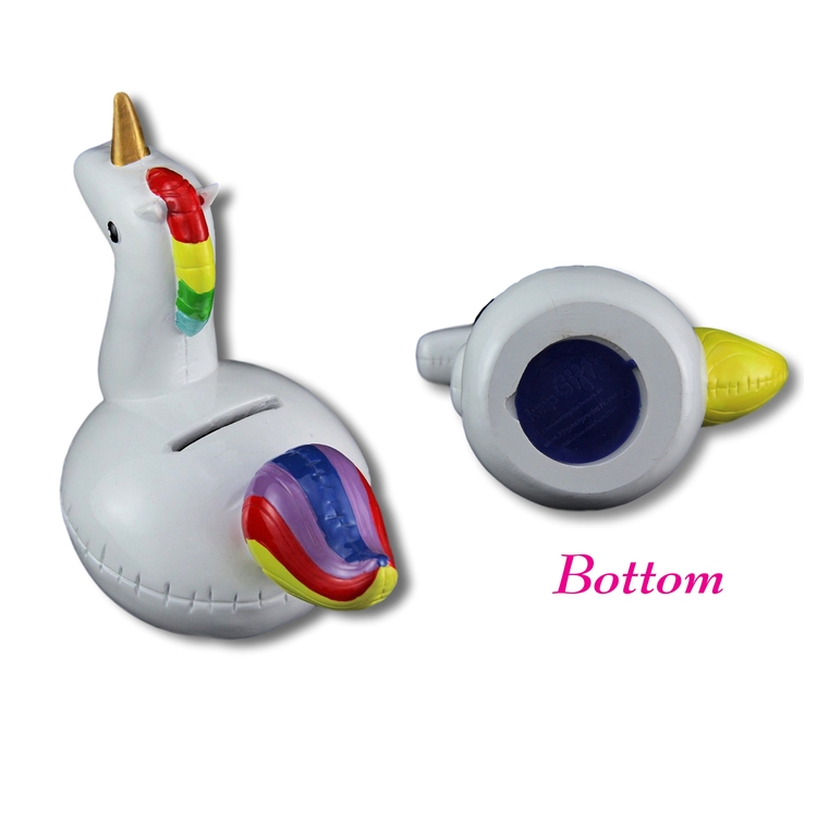 6" Rainbow Inflatable Unicorn Coin Pank 6
