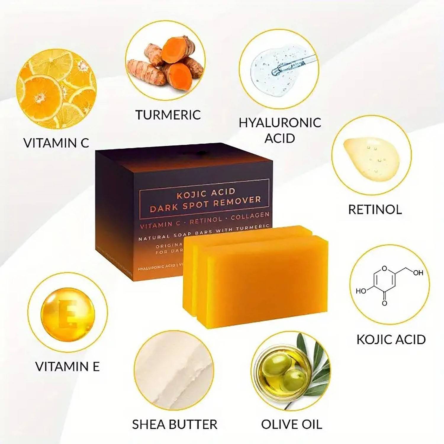 Papaya Kojic Acid Soap Bar 1