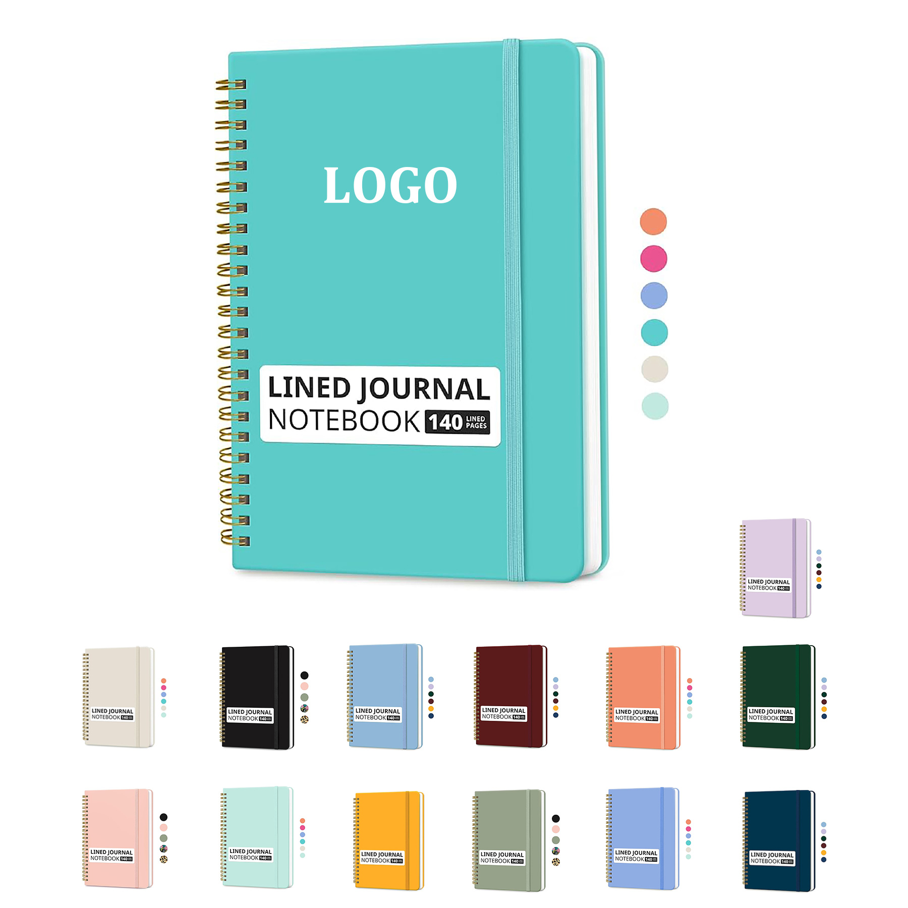 Spiral Academy Ruled Hardcover Notebook 2