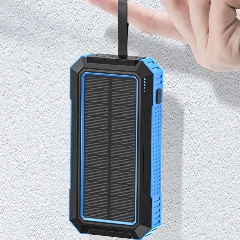 Outdoor Camping Waterproof Solar Power Bank 30000mAh 8