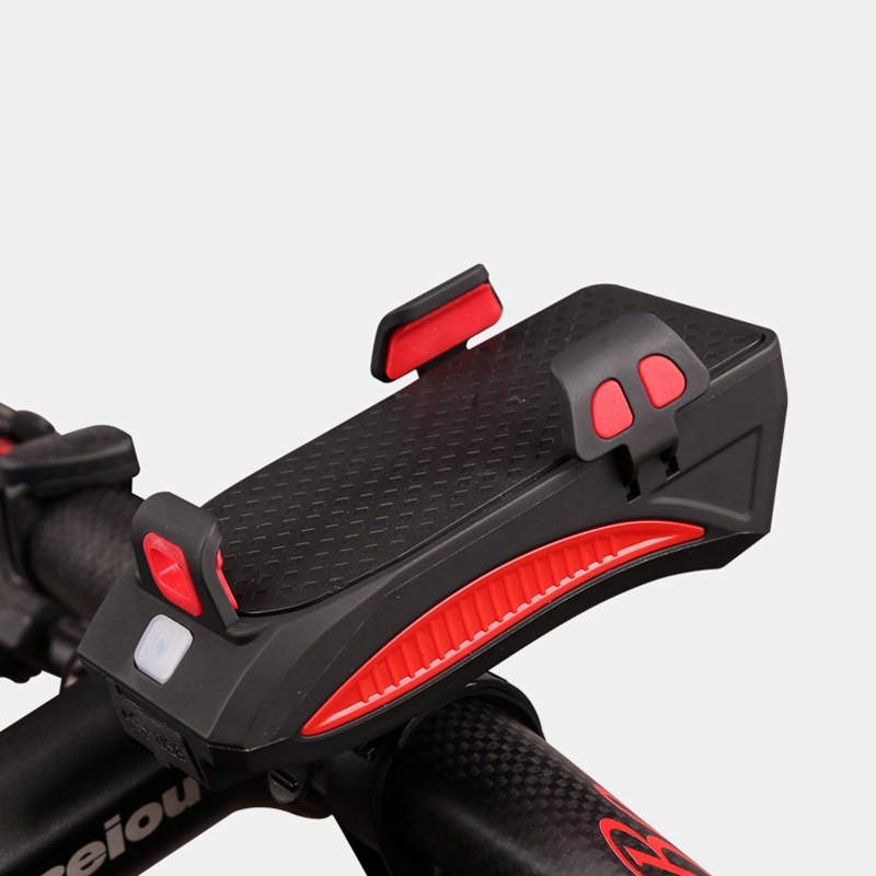Custom Bicycle Lights With Power Bank Horn Phone Holder 13