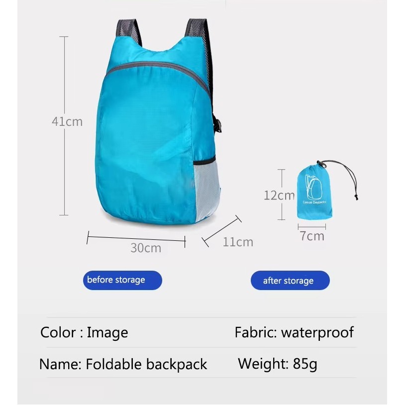 20L Packable Lightweight Hiking Waterproof Backpack 4