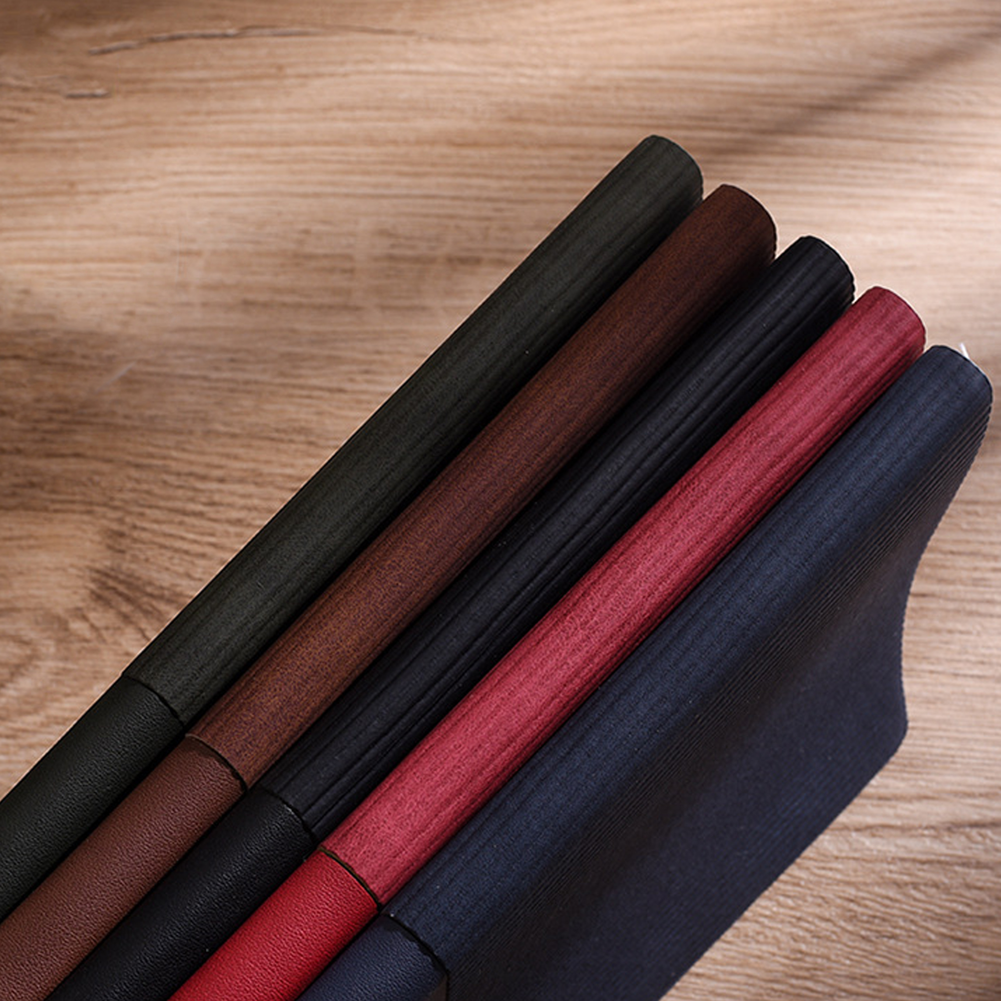 Textured PU Leather A5 Journal With Metal Bookmark 5