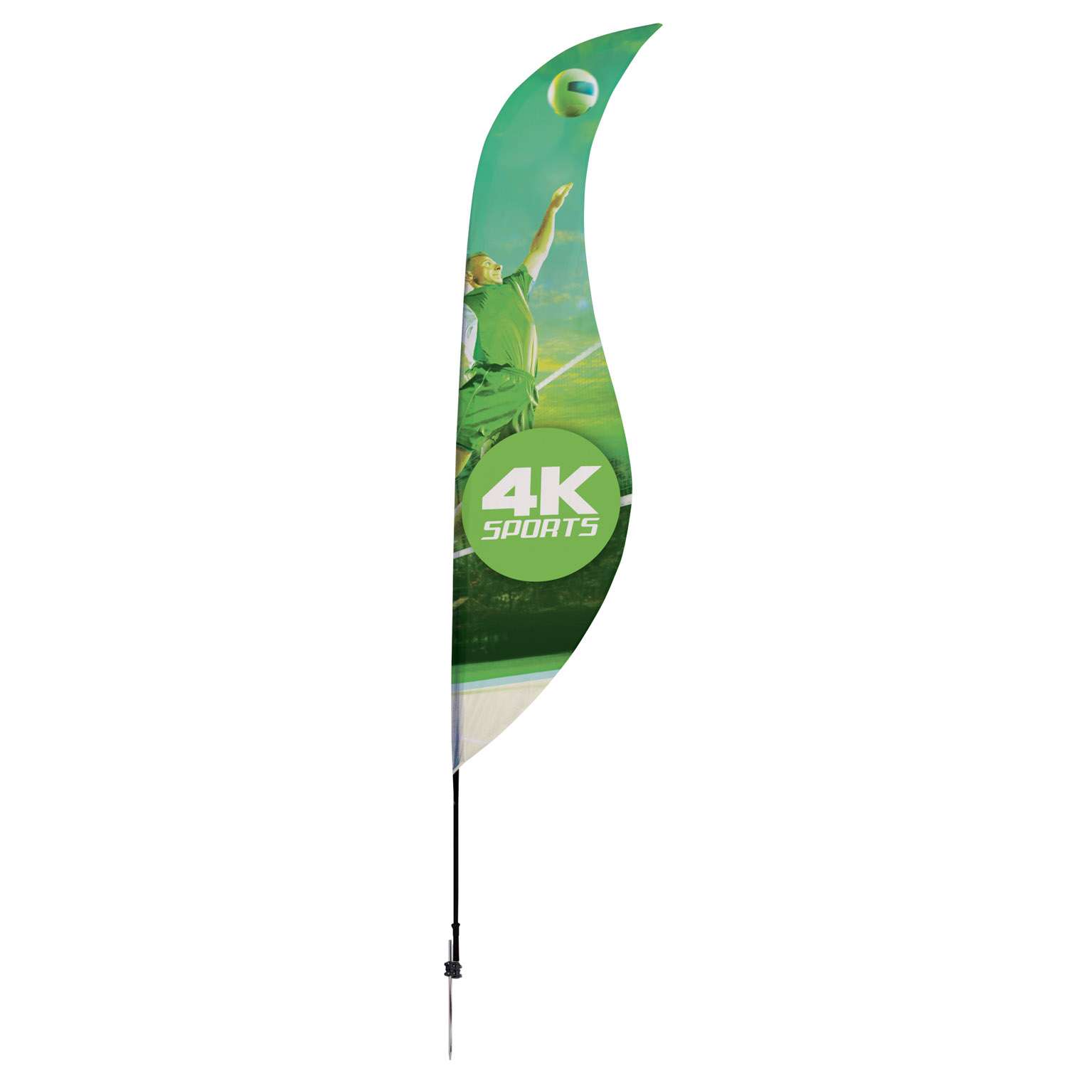 13' Streamline Sabre Sail Sign Kit (Single-Sided with Ground Spike) 2