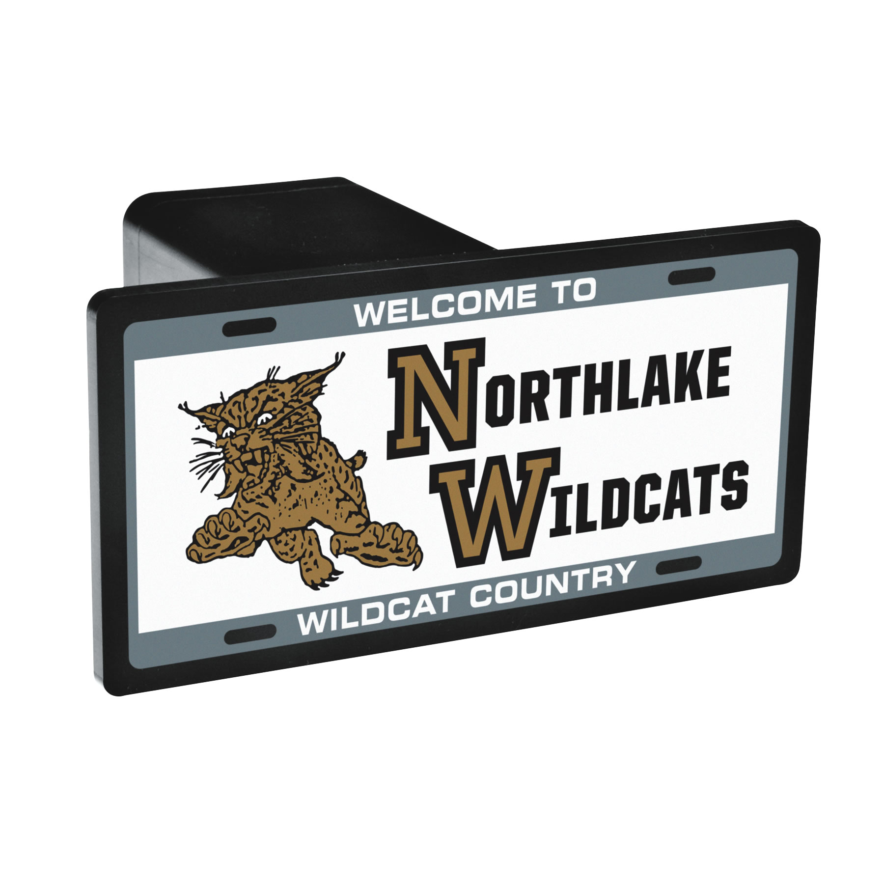 5 1/4" x 2 5/8" Rectangle Hitch Cover, Screen Print