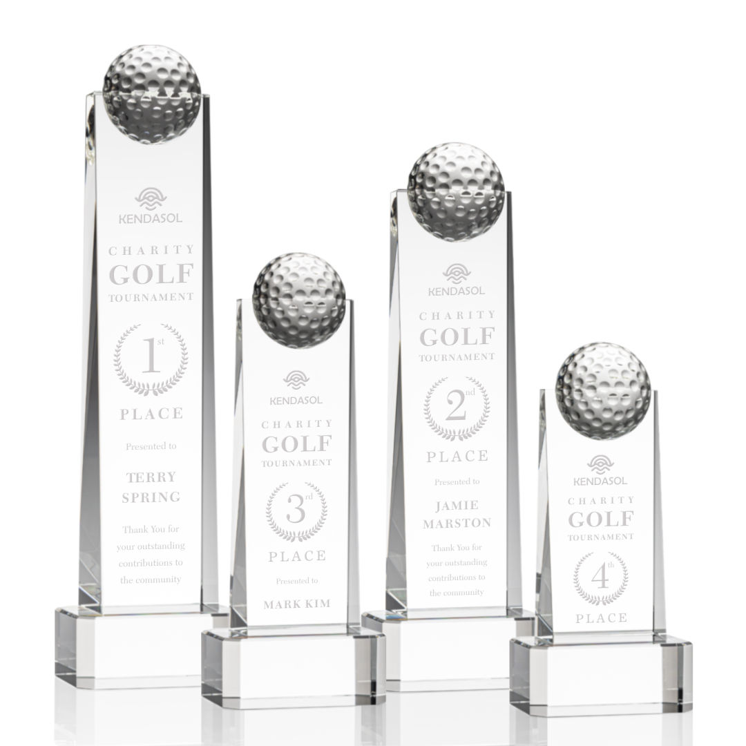 Dunbar Golf Award on Base - Clear 5