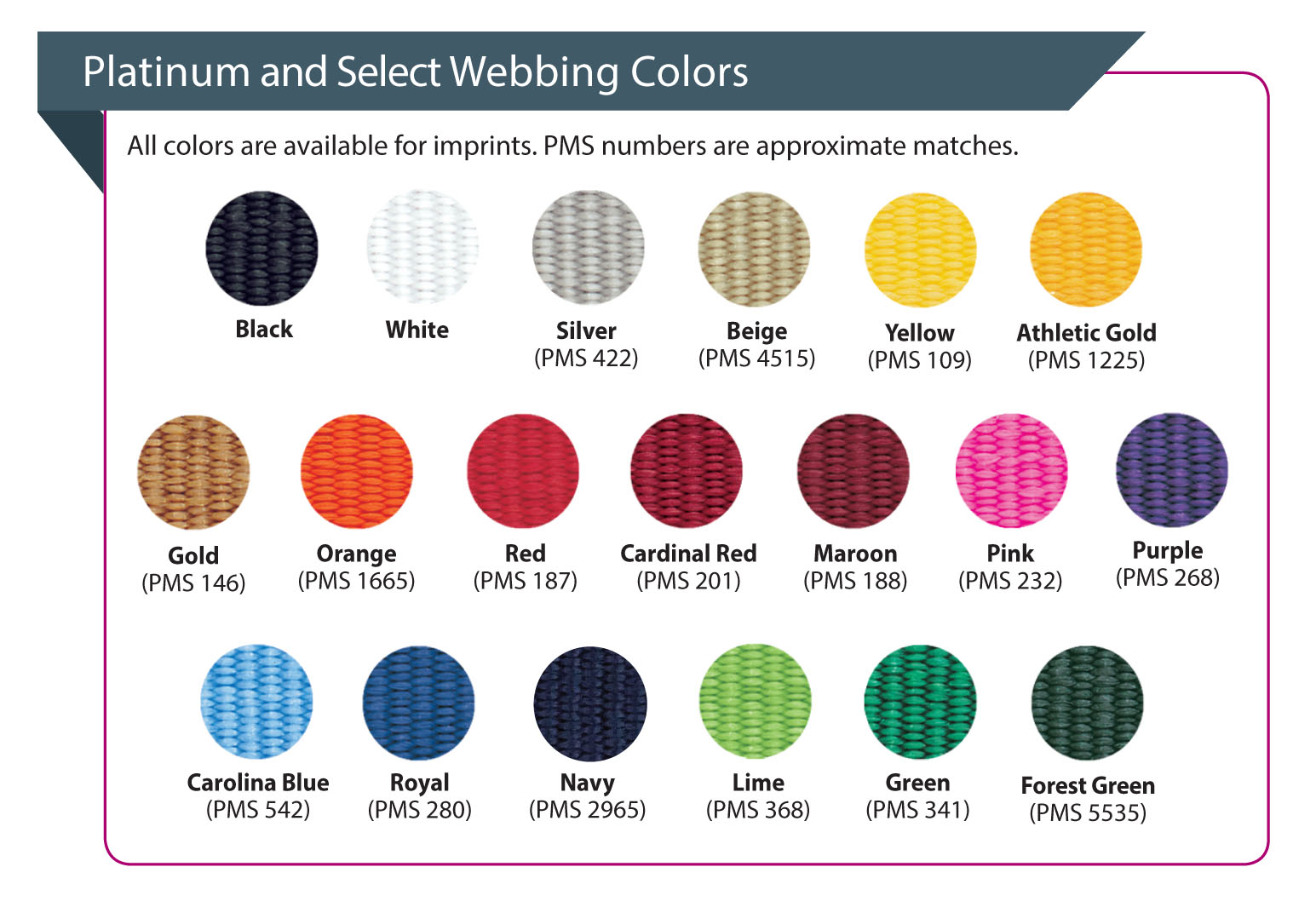 1" Woven Lanyard w/ Lobster Claw - "Select" Weave 19