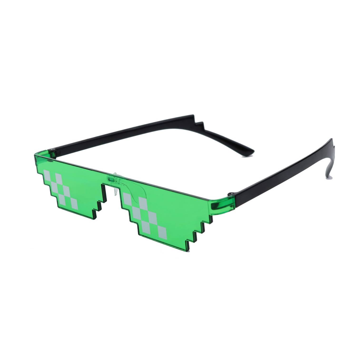 Creative Funny Square Mosaic Pixel Sunglasses 2