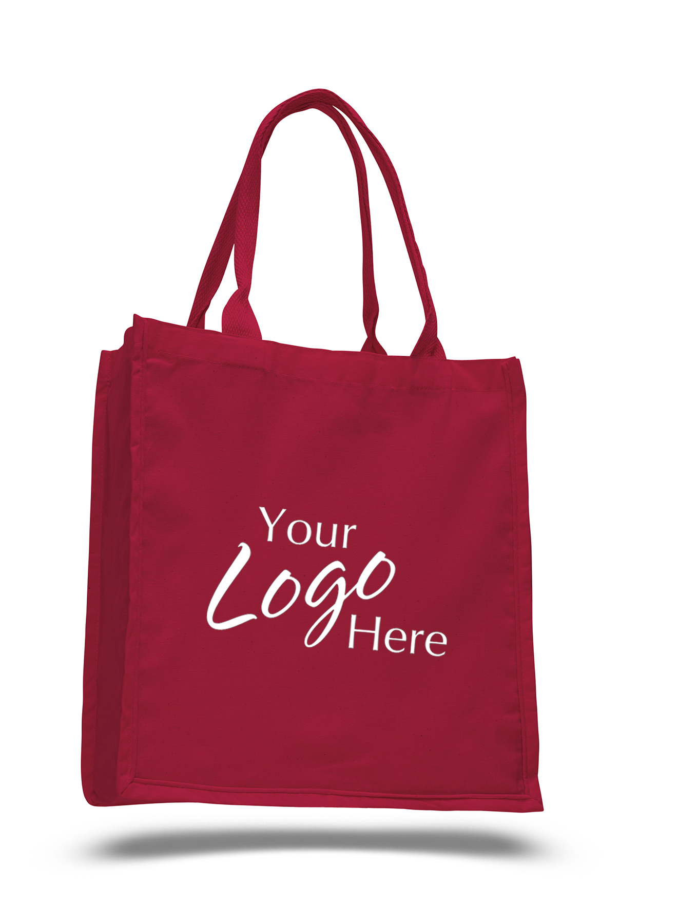 Fancy Shopper 15" W x 16" H with 6" Gusset Bag, custom tote bag with logo imprint 8