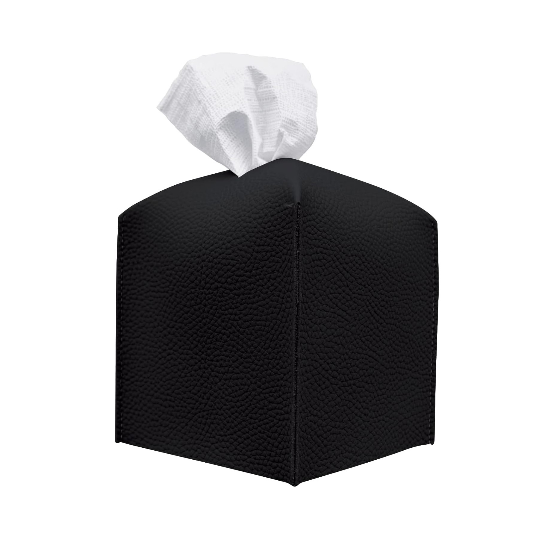 Square Decorative PU Leather Tissue Box 4