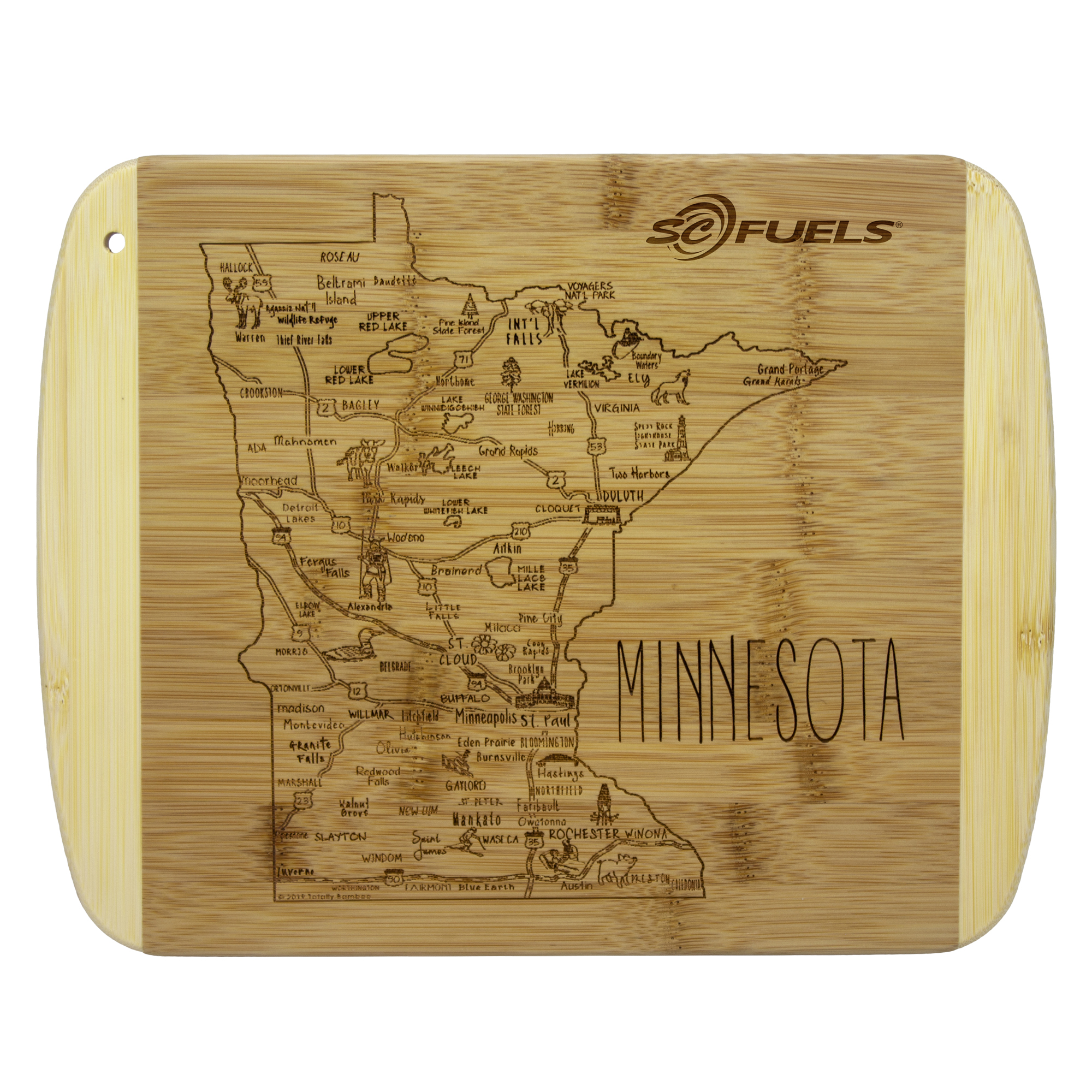 A Slice of Life Minnesota Serving & Cutting Board