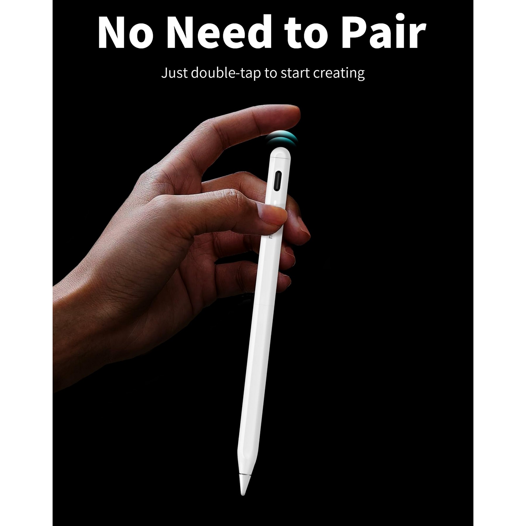 Pad Pencil 2X Faster Charge Tilt Sensitivity Palm Rejection Stylus Pen Active Pencil Compatible 3