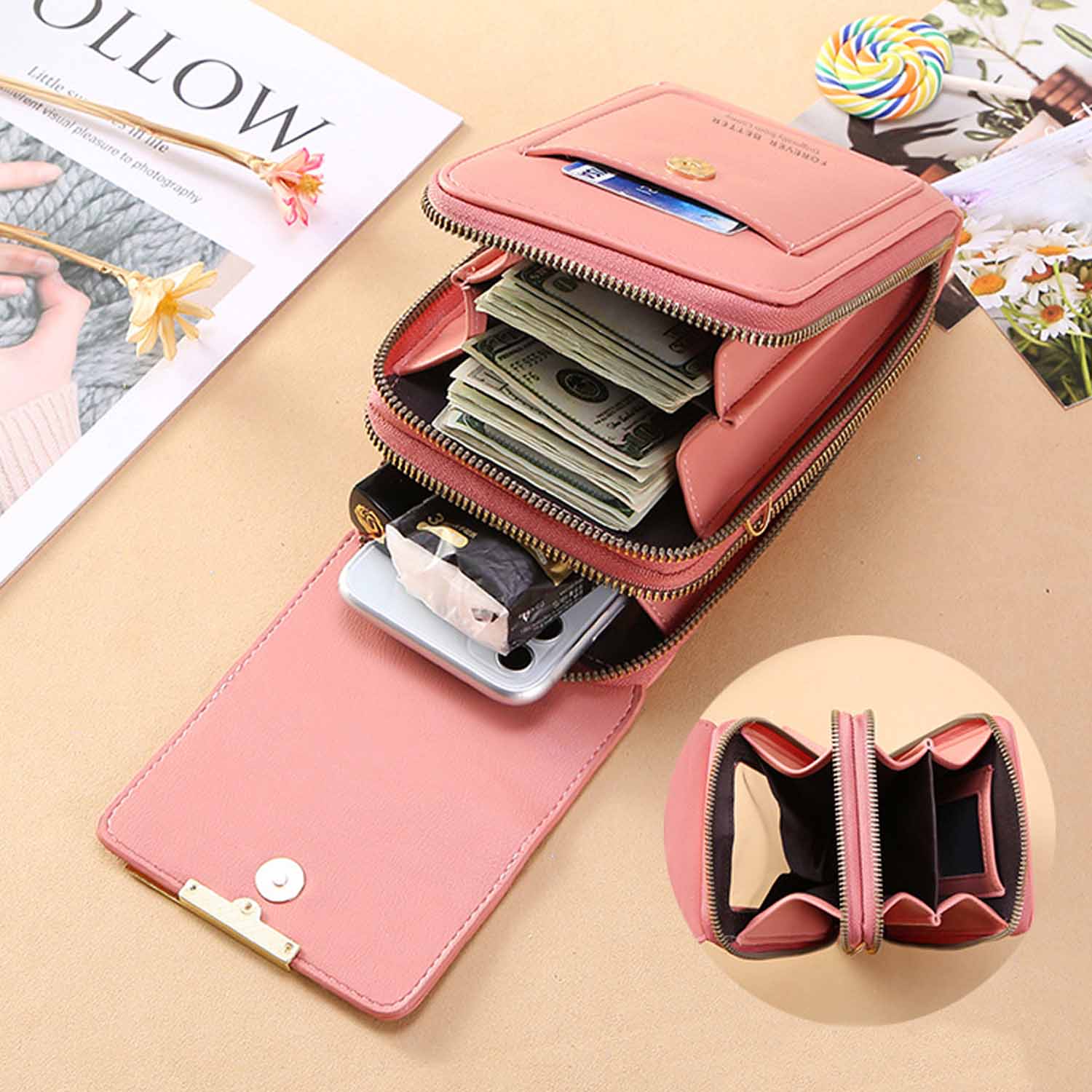 Crossbody touchscreen phone bag 4