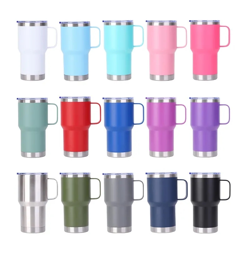 20 oz. Tapered SS Tumbler w/Metal Handle 5