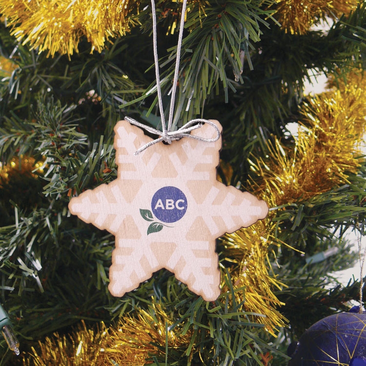 Wood Ornament - Snowflake 2 1