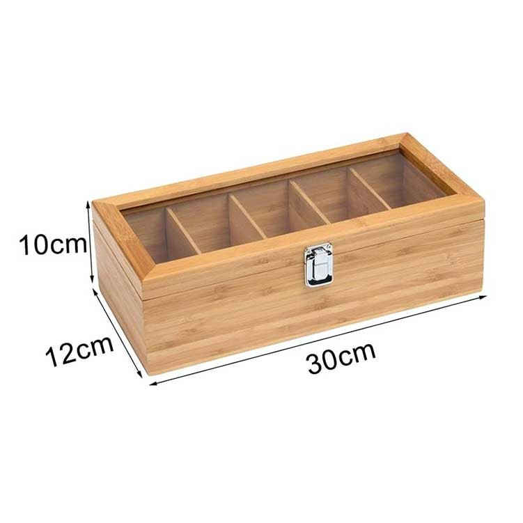 Bamboo Tea Storage Box 2