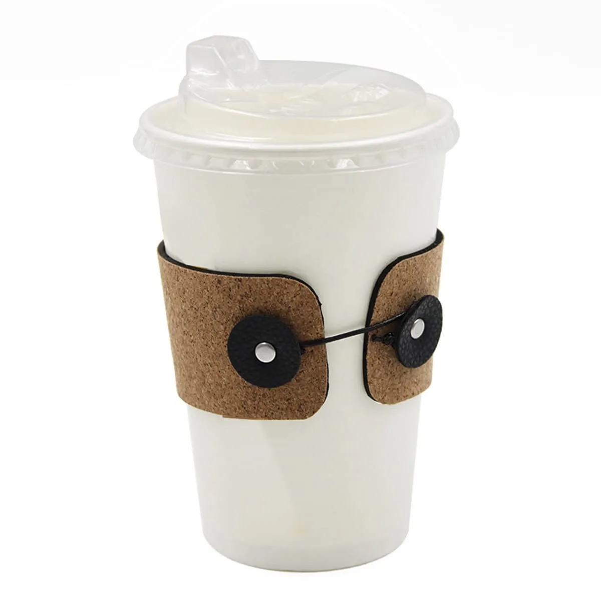 Cork PU-Leather Coffee Cup Sleeves 9
