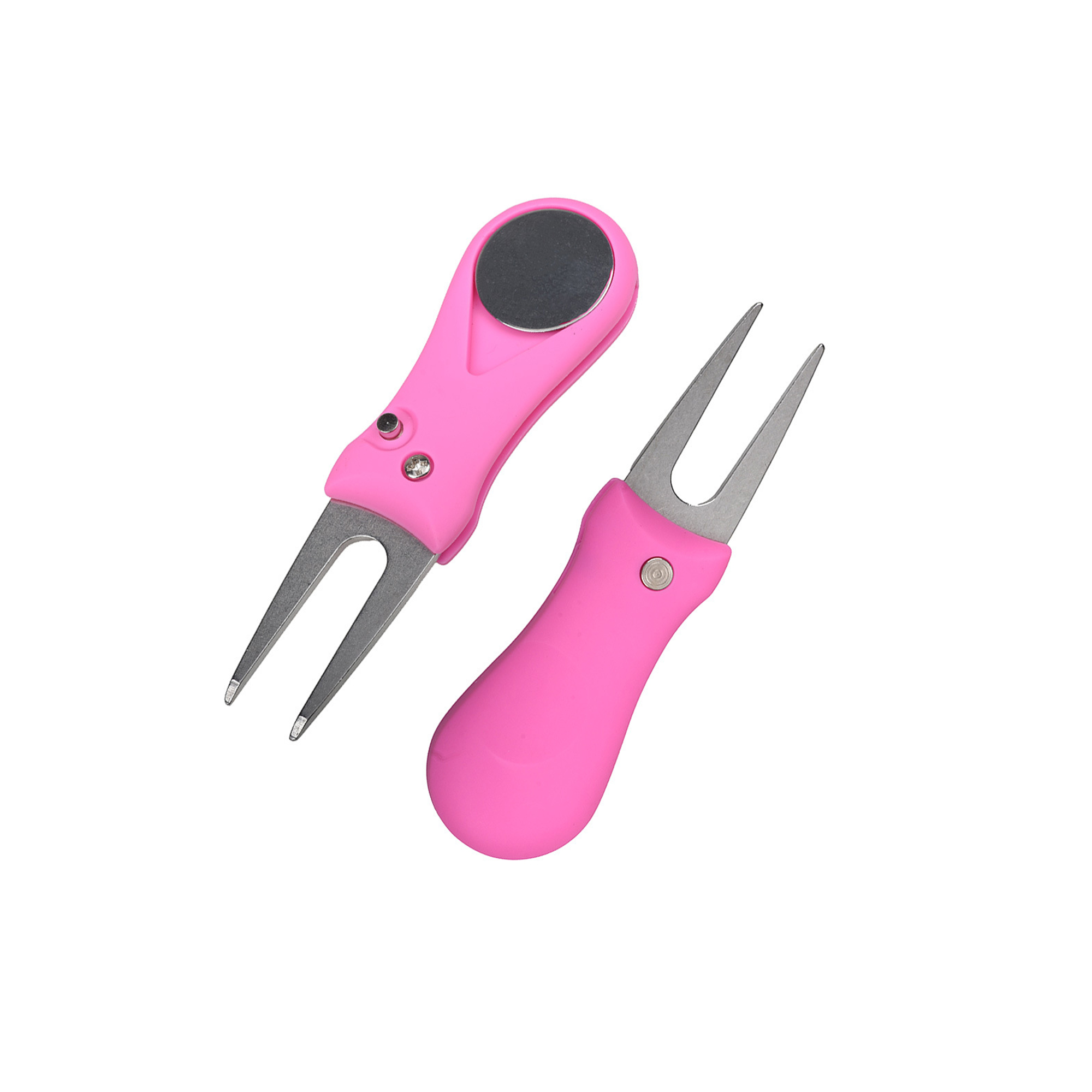 Foldable Golf Divot Tool With Magnetic Ball Marker 2.8" 6