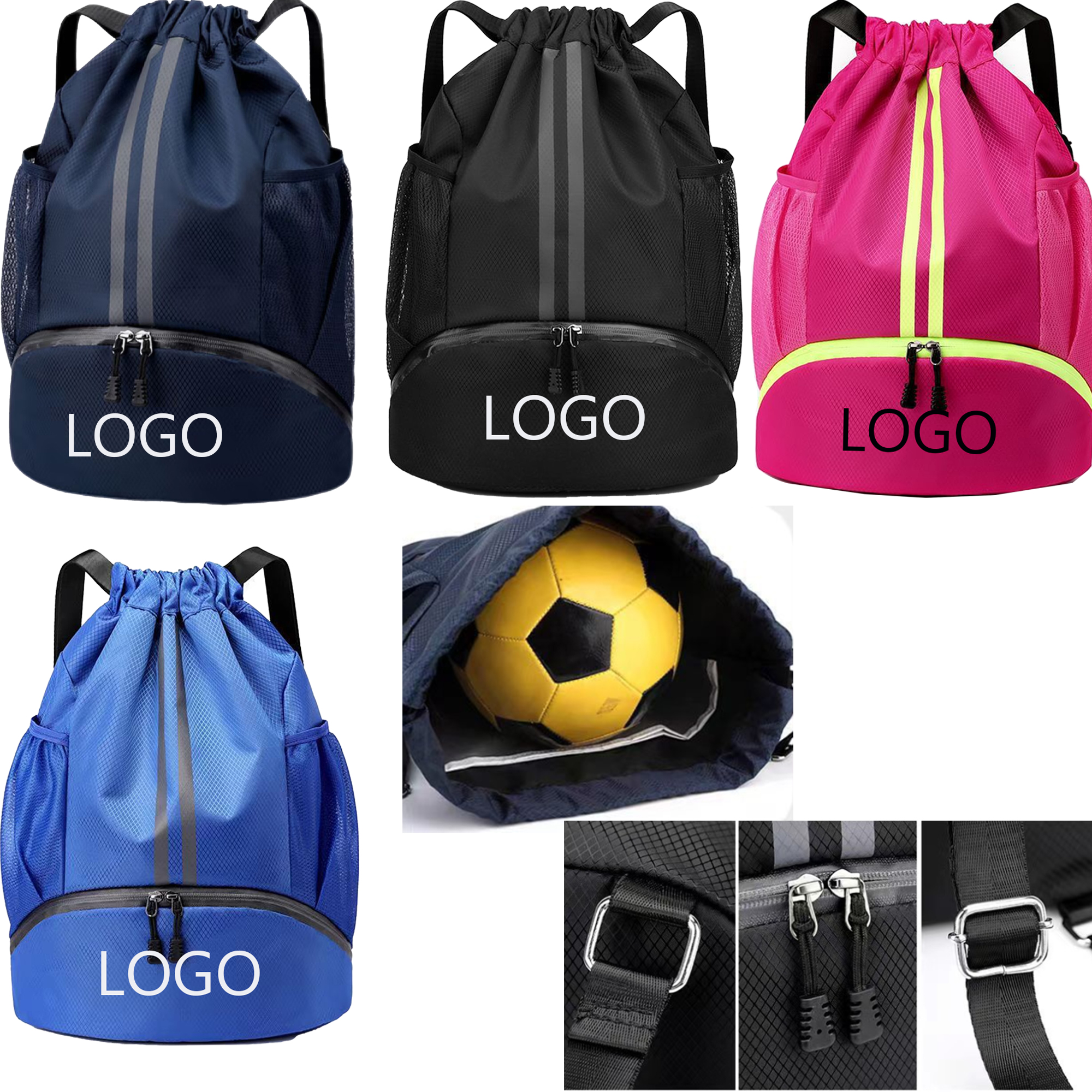 Dry and Wet Separation Drawstring Bag 2