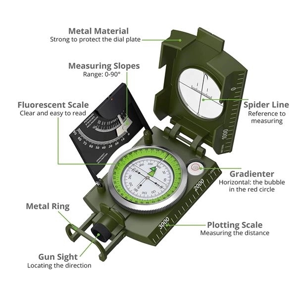 Pocket Military Compass 3