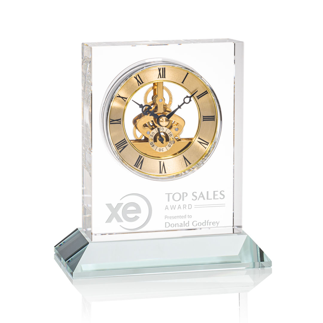 Ashland Clock on Base - Gold Dial 9