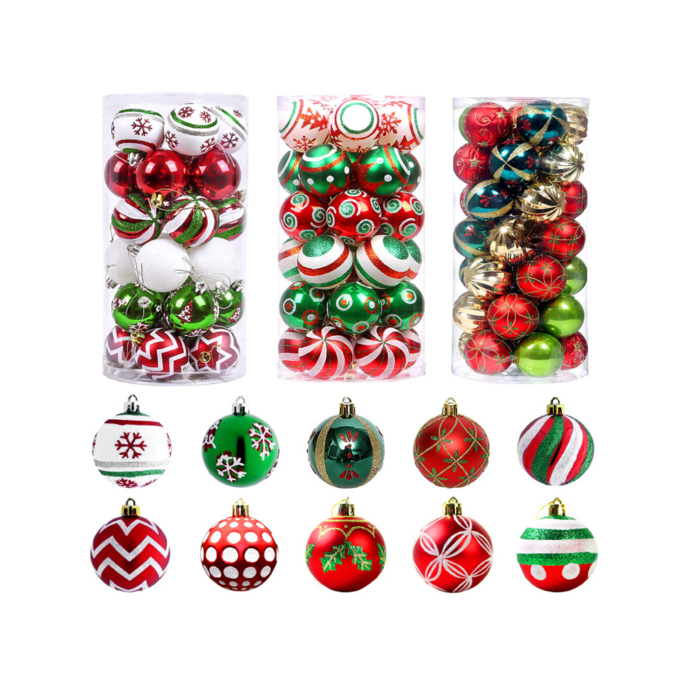 Christmas Tree 6cm 30pcs Colored Decorative Balls