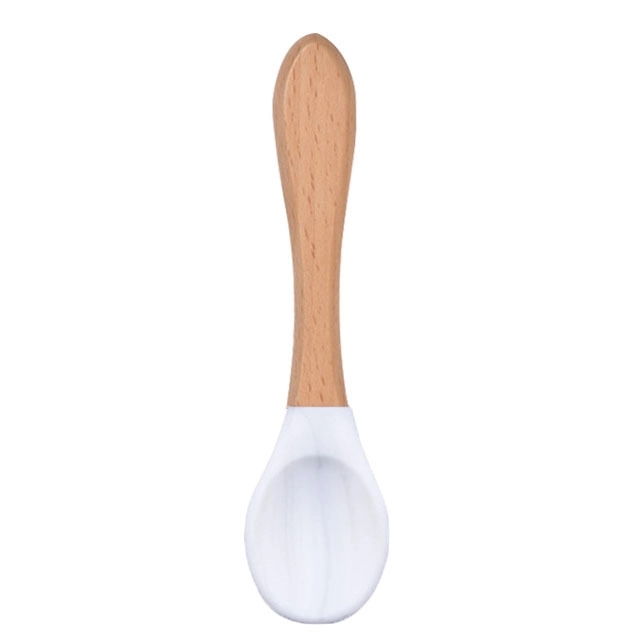 Baby Silicone Bamboo Spoon 6