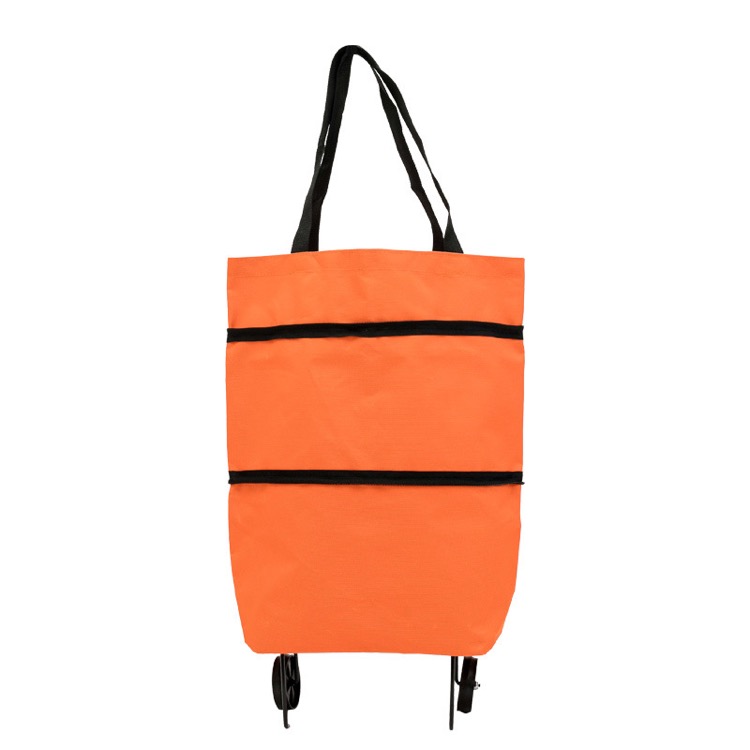 Folding Shopping Bag Collapsible Trolley with Wheels 6