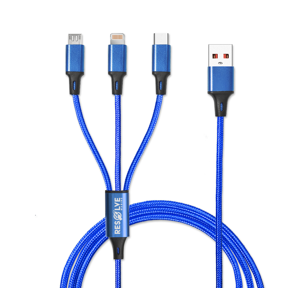Taft Avenue 3 in 1 Nylon Braided Charging Cable 2