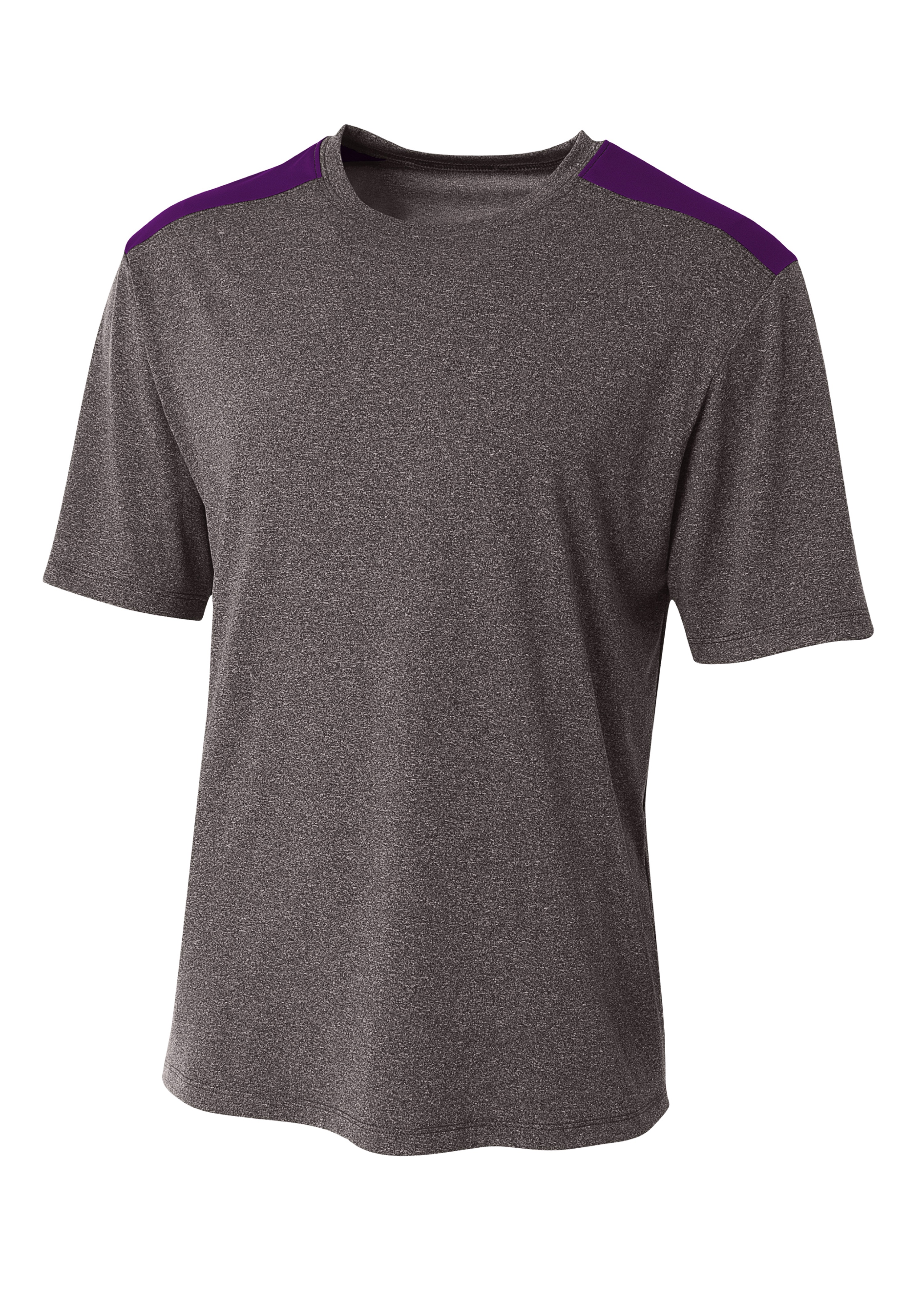 A4 Tourney Heather Short Sleeve Color Block 3