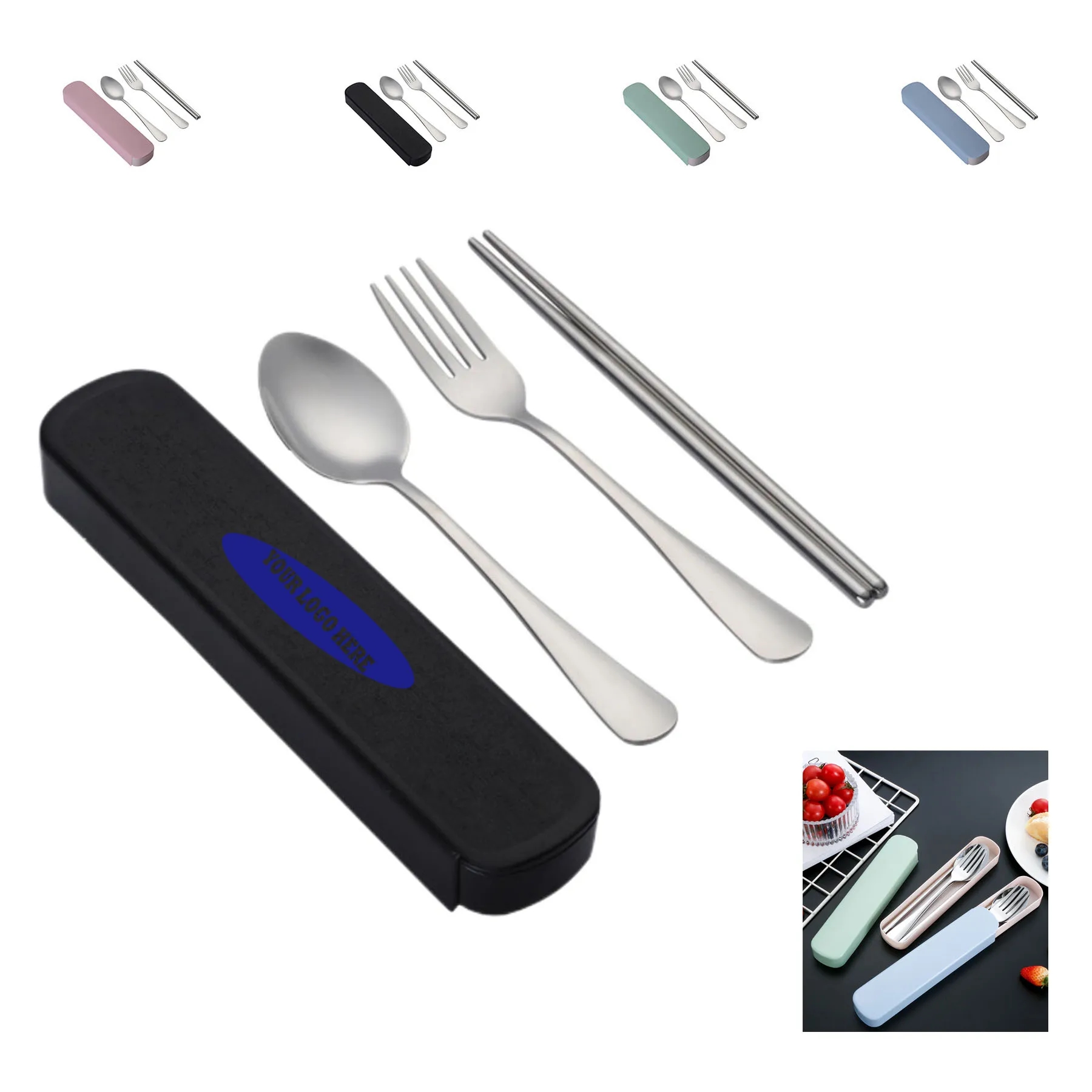 Portable Stainless Steel Flatware Set