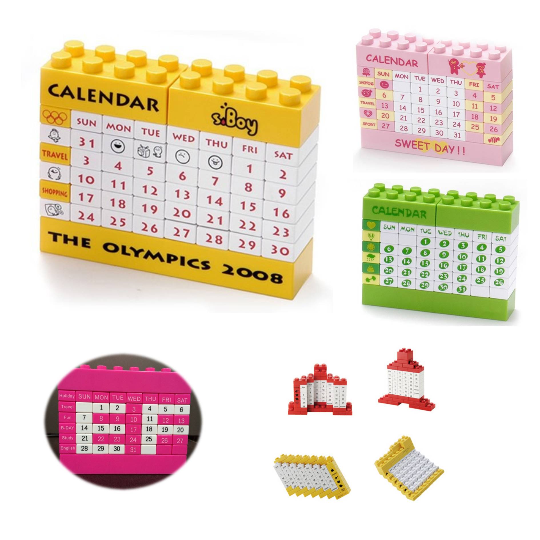 Creative Building Blocks Desk Calendar 2