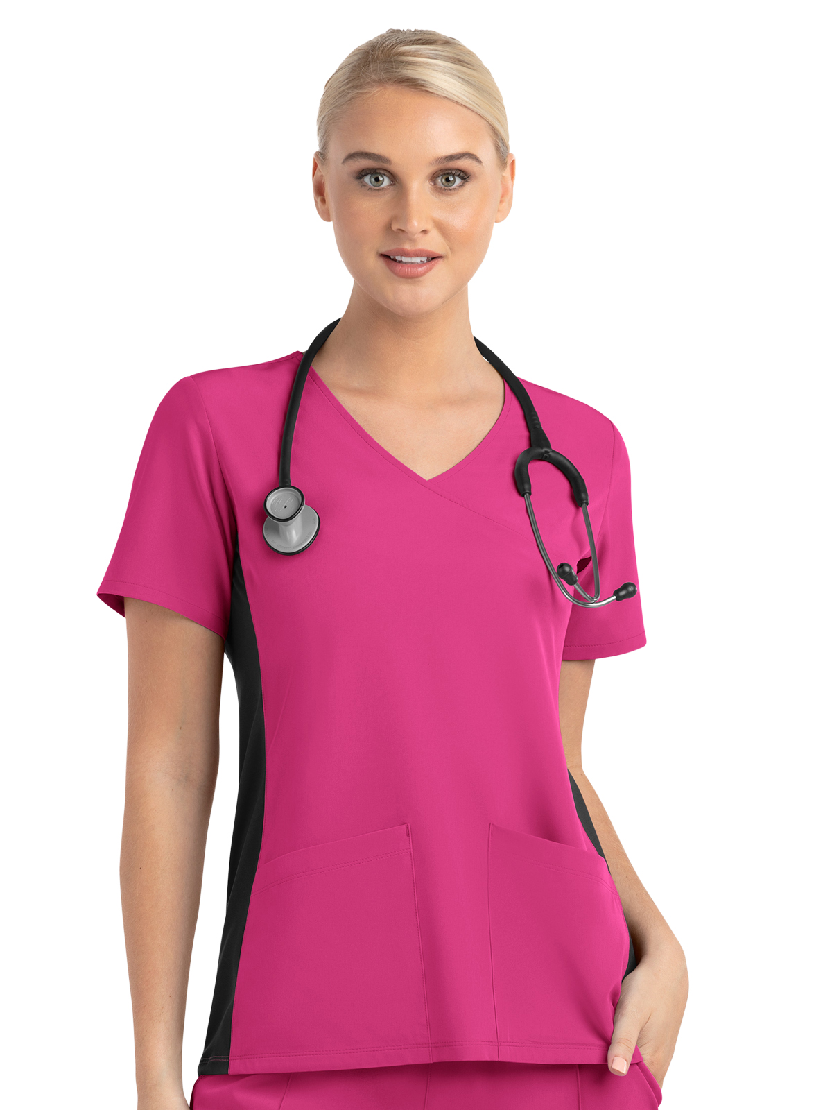 Maevn - Matrix Impulse - Women's Two-Pocket Mock Wrap Top 3