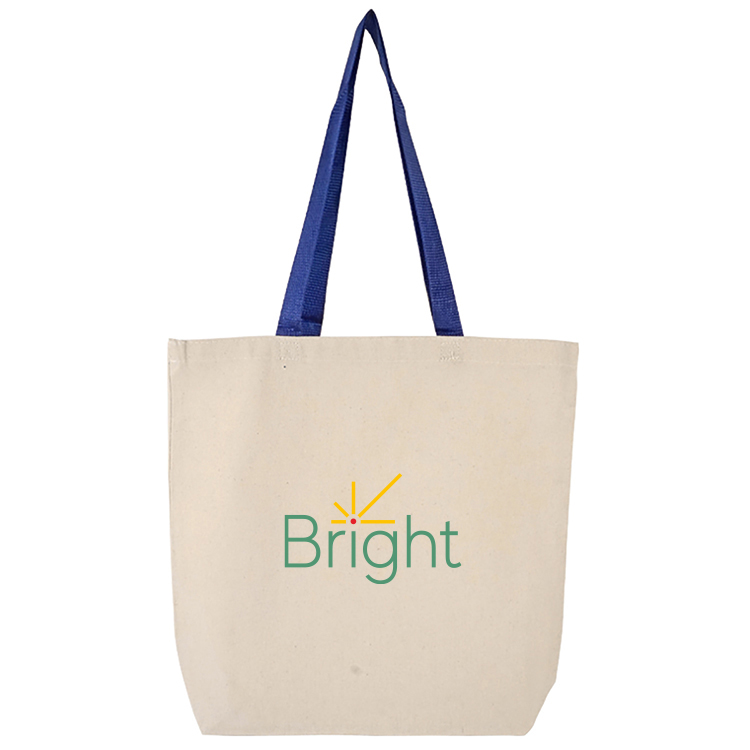 Clearwater Color Handle Cotton Tote, custom tote bag with logo imprint 18