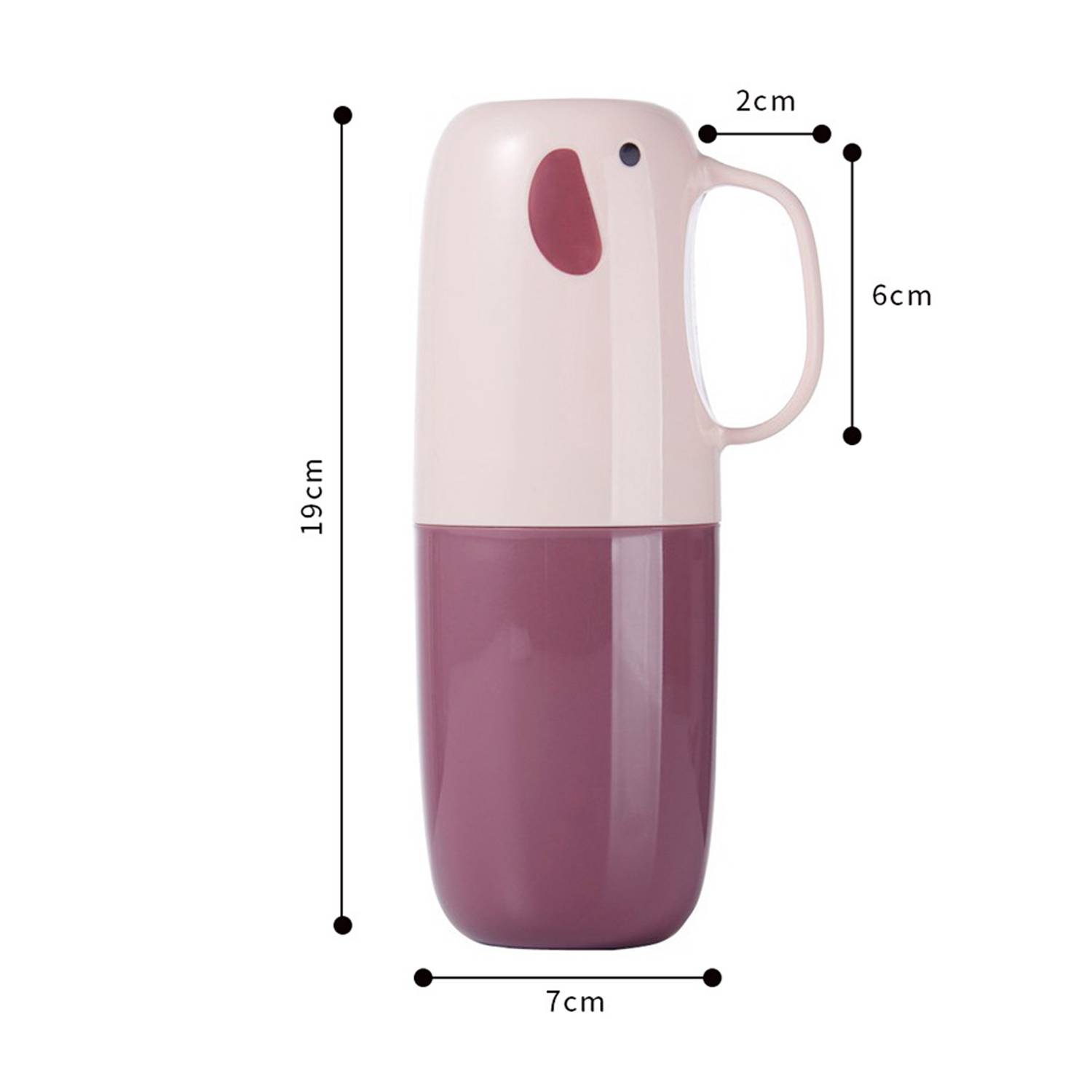 Detachable Toothbrush Travel Cup – Compact & Easy to Clean 2