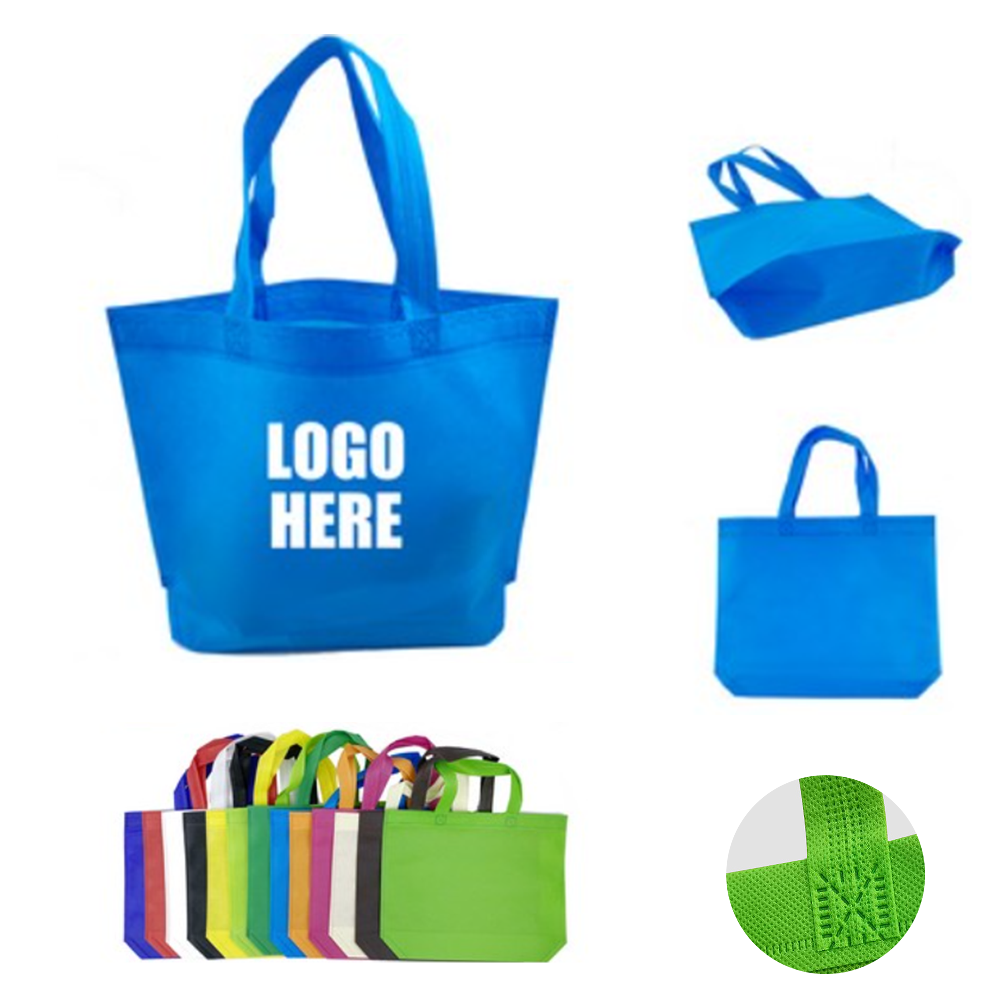 Non Woven Fabric Handles Tote Bag Favor Eco Friendly Reusable Gift 2