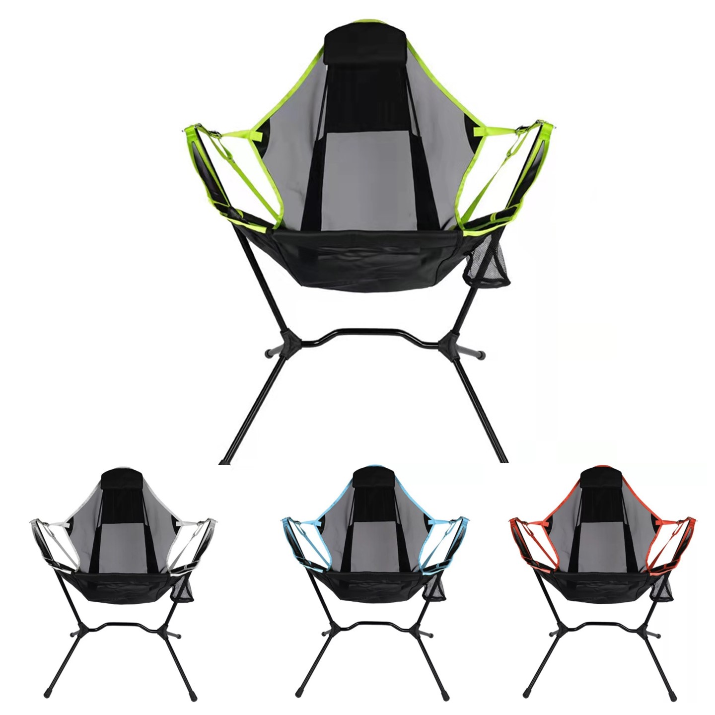 Foldable Mesh Outdoor Rocking Chair 6