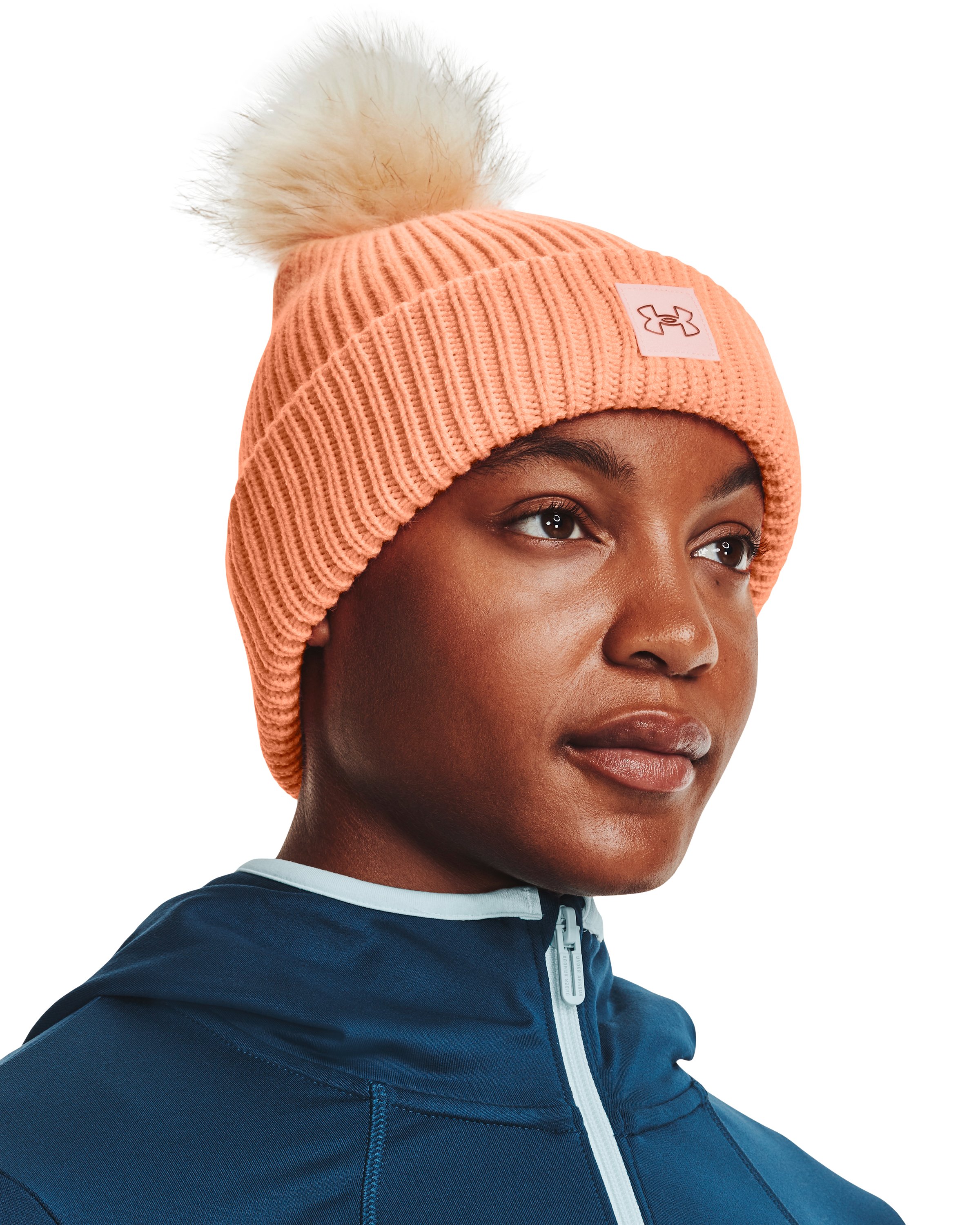 UA Halftime Ribbed Women's Pom Beanie 4